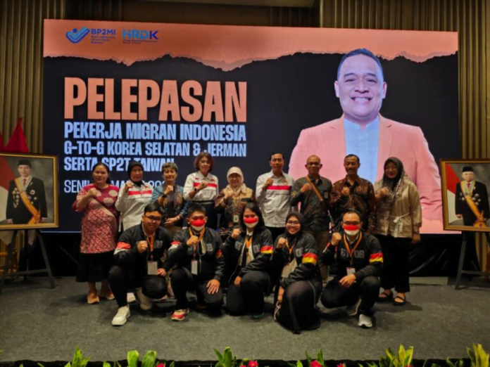 Pelepasan tenaga migrant Indonesia G to G Korea Selatan dan Jerman (Suara NTB/ist)