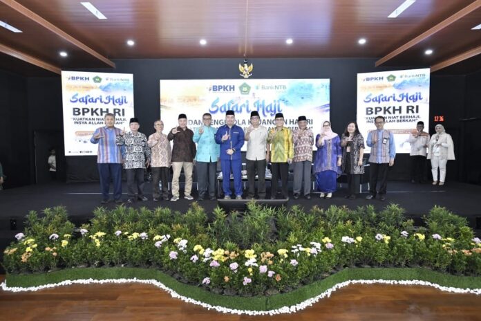 Kegiatan safari haji BPKH RI di Lantai 6 Gedung Bank NTB Syariah Jalan Udayana Mataram, Kamis, 8 Agustus 2024.