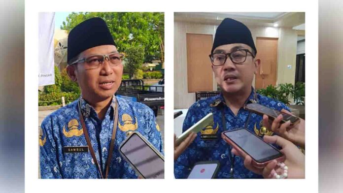 Lalu Samsul Adnan dan H. Emirald Isfihan (ekbisntb.com/pan)