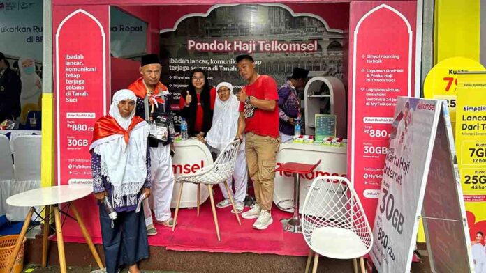 Telkomsel membuka Posko Haji di Lombok yang mulai beroperasi sejak 1 hingga 15 Mei 2025(ekbisntb.com/ist)