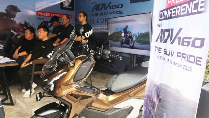 Press Conference Regional Launching New Honda ADV 160 oleh Manajamen Astra Motor NTB, Sabtu, 15 November 2025. (fan)