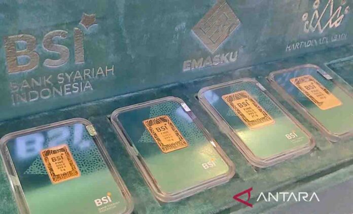 Harga emas Antam Hari Ini Meroket Rp40.000 ke Angka Rp2,38 Juta/Gram