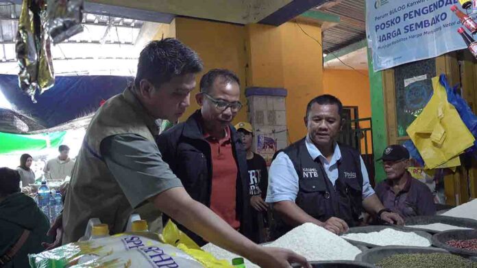 Bulog NTB dan Satgas Pangan Cek Pasar, Harga Beras Stabil dan Stok Aman Saat Natal 2025