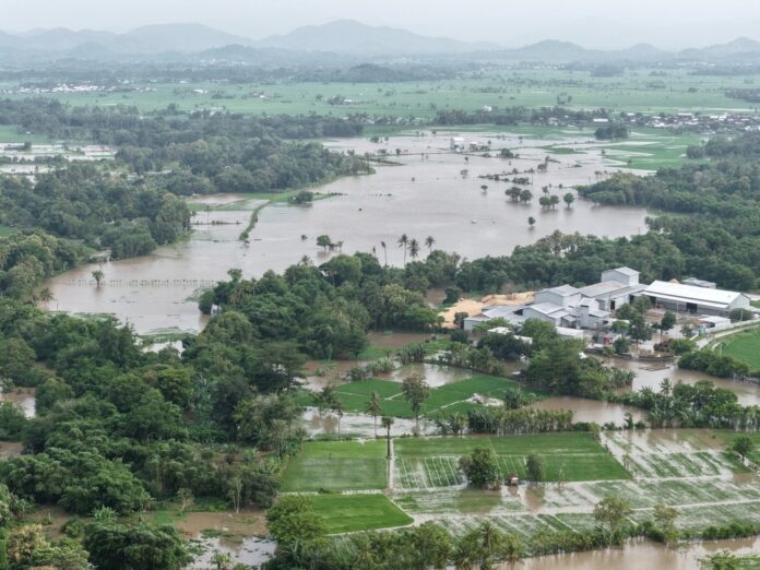 Nampak lahan yang terdampak banjir yang terjadi di wilayah setempat belum lama ini. (suarantb.com/ist/BPBD Sumbawa) Ratusan Hektare Lahan di Pertanian Sumbawa Terdampak Banjir