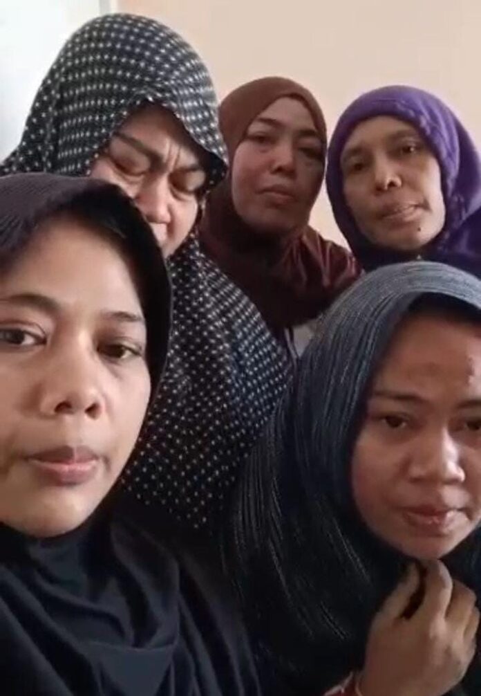 Para PMI yang mengaku menjadi korban TPPO dan saat ini masih di KBRI di Libya. (suarantb.com/ist) Pemprov NTB Pantau Penanganan PMI di Libya, BP3MI NTB Sarankan Lapor