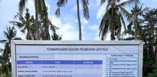 Anggaran Mencapai Rp85 Miliar, Pembangunan Pelabuhan Kilo Ditargetkan Rampung bulan Desember
