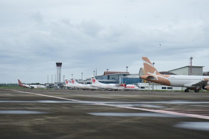 Selama periode angkutan mudik Lebaran 2026, BIZAM Lombok mencatat realisasi penerbangan tambahan sudah terlaksana sesuai rencana. (Suara NTB/ist) 36 Penerbangan di Bandara Lombok Sudah Terealisasi Selama Periode Mudik 2026