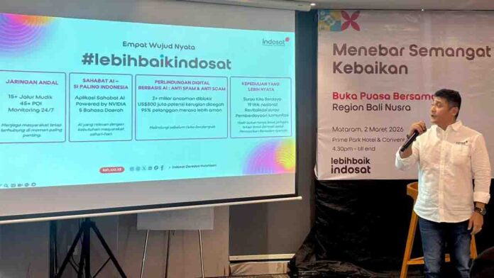 Indosat memastikan Ramadan dan Idulfitri 2026 berjalan lebih nyaman, lebih aman, dan tetap nyambung. Lonjakan trafik tertinggi terjadi di Lombok Tengah, Lombok Timur, Bima, Flores Timur, dan Kota Kupang dengan prediksi puncak mencapai 15-23%.