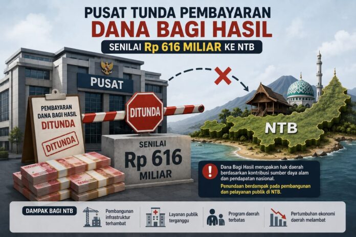 Pusat Tunda Pembayaran DBH Rp616 Miliar ke NTB