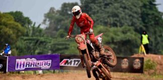 Raih Podium Perdana, Valrossi dan CRF250R Melesat di Kejurnas Motocross Bekasi