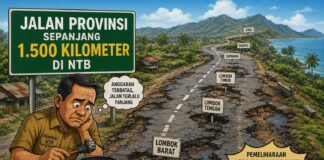 Pemeliharaan 1.500 Kilometer Jalan, Pemprov NTB Hanya Anggarkan Rp3,5 Miliar Pemeliharaan 1.500 Kilometer Jalan, Pemprov NTB Hanya Anggarkan Rp3,5 Miliar