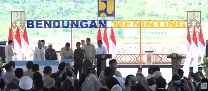Bendungan Meninting, Dibangun di Era Jokowi, Diresmikan Prabowo