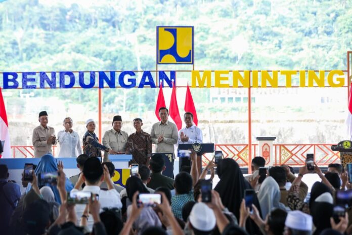 Presiden Prabowo Resmikan Bendungan Meninting, Perkuat Ketahanan Pangan dan Air di NTB