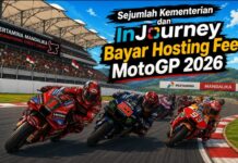 Sejumlah Kementerian dan Injourney Keroyokan Selesaikan ‘’Hosting Fee’’ MotoGP Mandalika Sejumlah Kementerian dan Injourney Keroyokan Selesaikan ‘’Hosting Fee’’ MotoGP Mandalika Ilustrasi Sirkuit Mandalika di Kabupaten Lombok Tengah, Provinsi NTB, (Suara NTB/Artificial Intelligence)