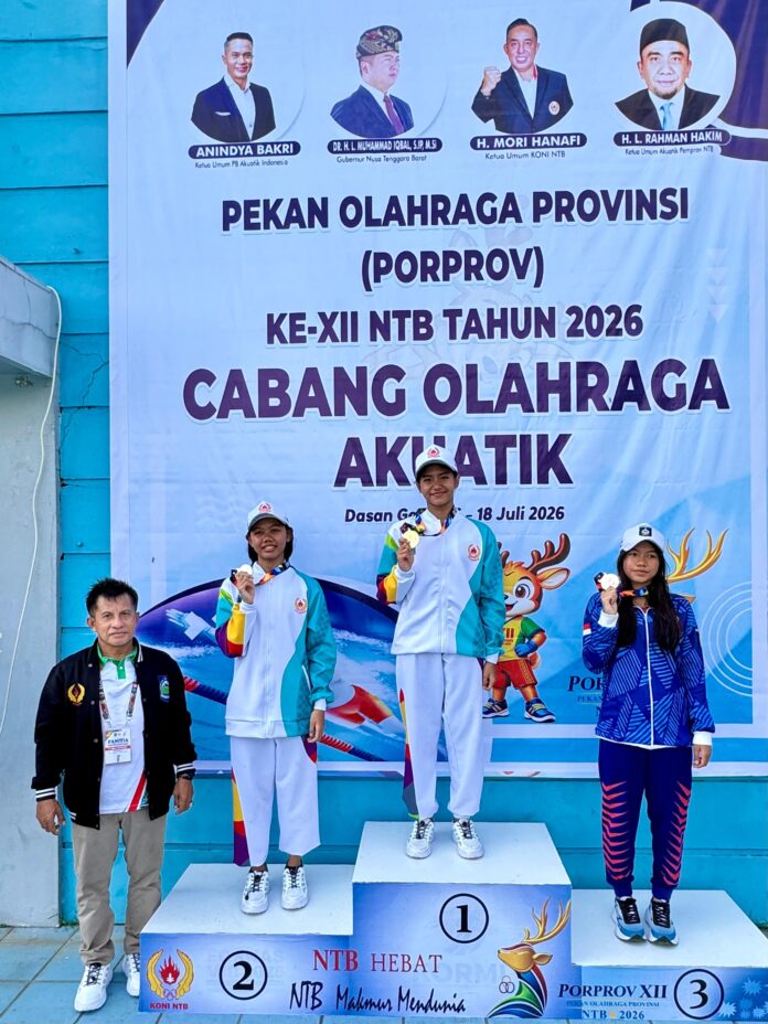Laras Ajeng, Pecahkan Dua Rekor Baru di Porprov XII NTB 2026