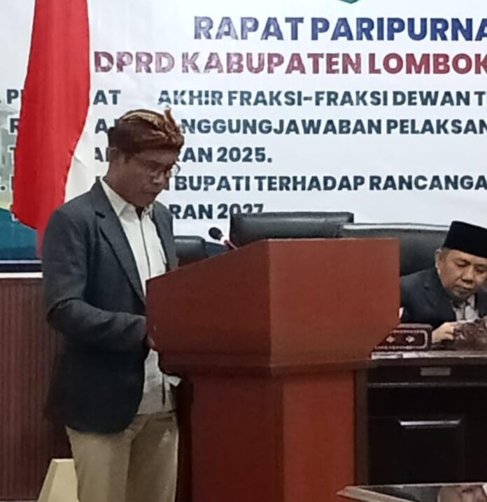 DPRD KLU Setujui Ranperda Pertanggungjawaban APBD 2025