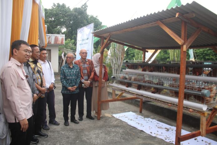 AYAM PETELUR - Kandang ayam petelur yang dibangun di Desa Berdaya Lendang Nangka. (Suara NTB/ist) OJK Tancap Gas, Berantas Kemiskinan Ekstrem Desa Berdaya di NTB