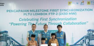 PLN UIP Nusra Rayakan Keberhasilan First Synchronization PLTU Lombok dengan Tasyakuran dan Santunan Anak Yatim