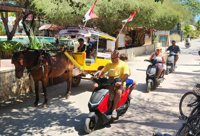 Kendaraan Listrik Ancam Eksistensi Cidomo di Gili Trawangan