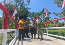Diresmikan Serentak oleh Presiden, Jembatan Garuda Aik Bual Mulai Digunakan Warga Diresmikan Serentak oleh Presiden, Jembatan Garuda Aik Bual Mulai Digunakan Warga
