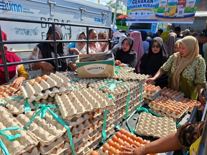 PASAR MURAH - Pasar Murah Serentak di Desa Tambe, Kecamatan Bolo, Kabupaten Bima, Jumat (21/8/2026). (Suara NTB/ist) Buka Pasar Murah Serentak di Bima, Wagub NTB Pastikan Kebutuhan Pokok Terjangkau