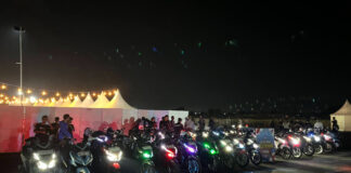 Night Ride, Full Vibes! 150 Riders Honda Vario Evo Keliling Kota Mataram
