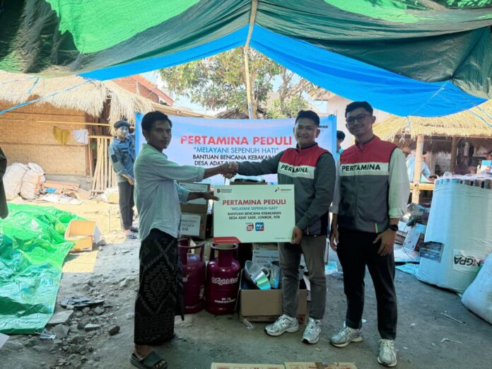 Pertamina Patra Niaga Dampingi Pemulihan Warga Dusun Adat Sade Pascakebakaran