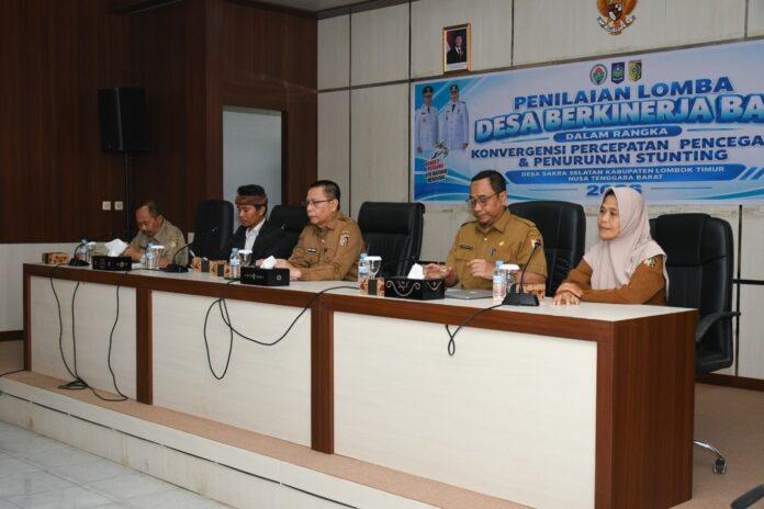(EKBIS NTB/ist) PENILAIAN - Kegiatan penilaian desa berkinerja baik secara daring pada Selasa (15/9). Desa Sakra Selatan, Kecamatan Sakra, Lotim mewakili Provinsi NTB dalam Penilaian Desa Berkinerja Baik Tahun 2026. Sakra Selatan Wakili NTB dalam Penilaian Desa Berkinerja Baik