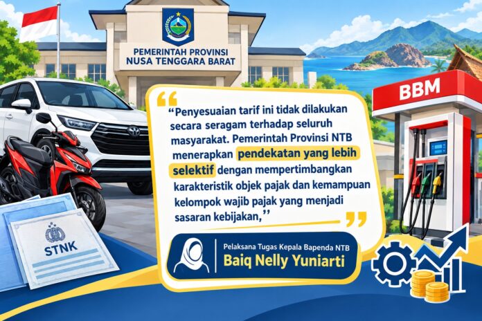 Berlaku 1 Oktober, Pemprov NTB Sesuaikan Tarif Pajak Kendaraan dan Bahan Bakar