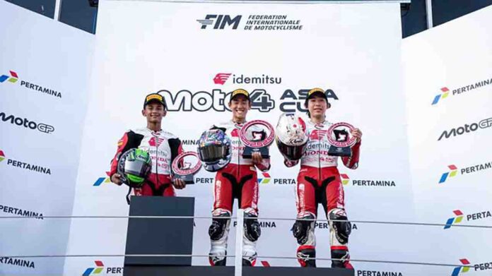 Bintang Pranata Amankan Podium Kedua di Race 1 Idemitsu Moto4 Asia Cup Mandalika