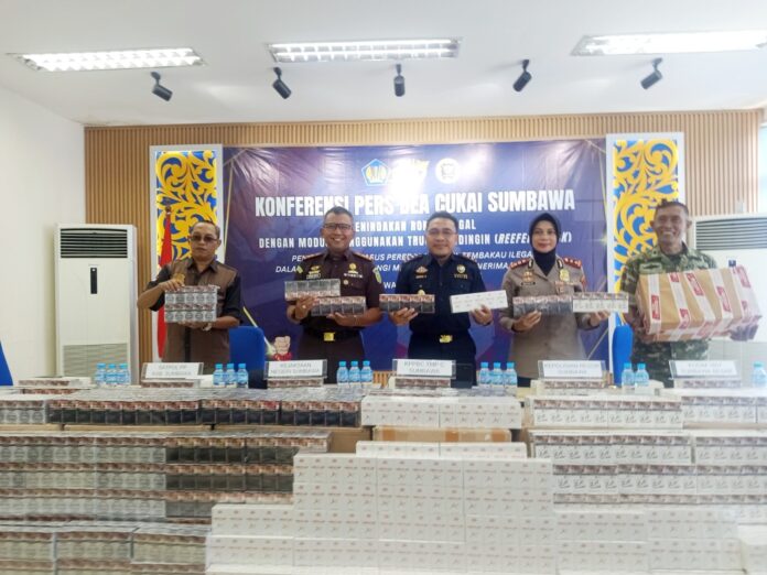 Bea Cukai Gagalkan Penyelundupan 236.000 Batang Rokok Ilegal