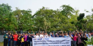 Peringati Sumpah Pemuda, BPTD NTB Hijaukan Terminal Mandalika dengan Menanam Pohon Buah